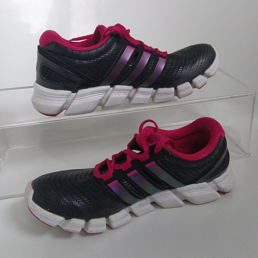 Like New Adidas Women's Running Sneakers In Metallic Pink & Black - Picture 4 of 12
